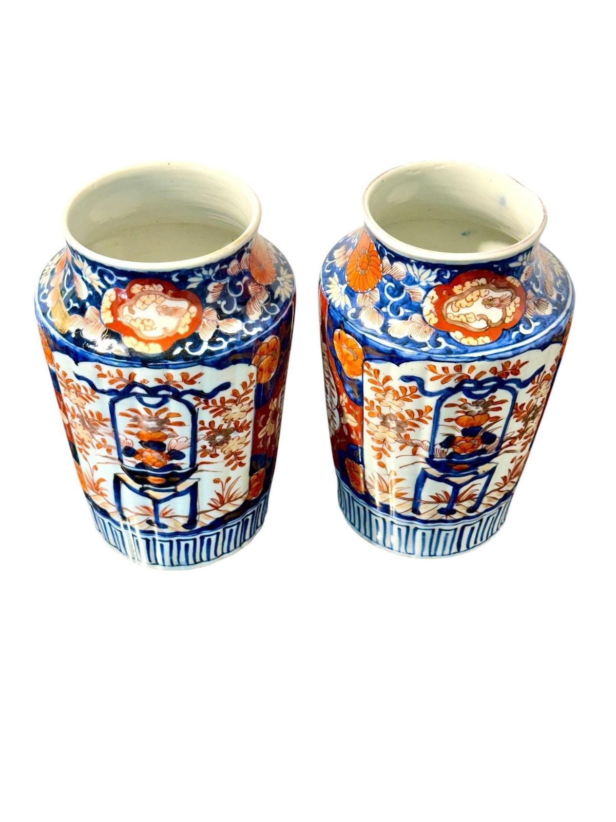 photo vinterior Pair Of 19th Century Japanese Imari Porcelain Vases