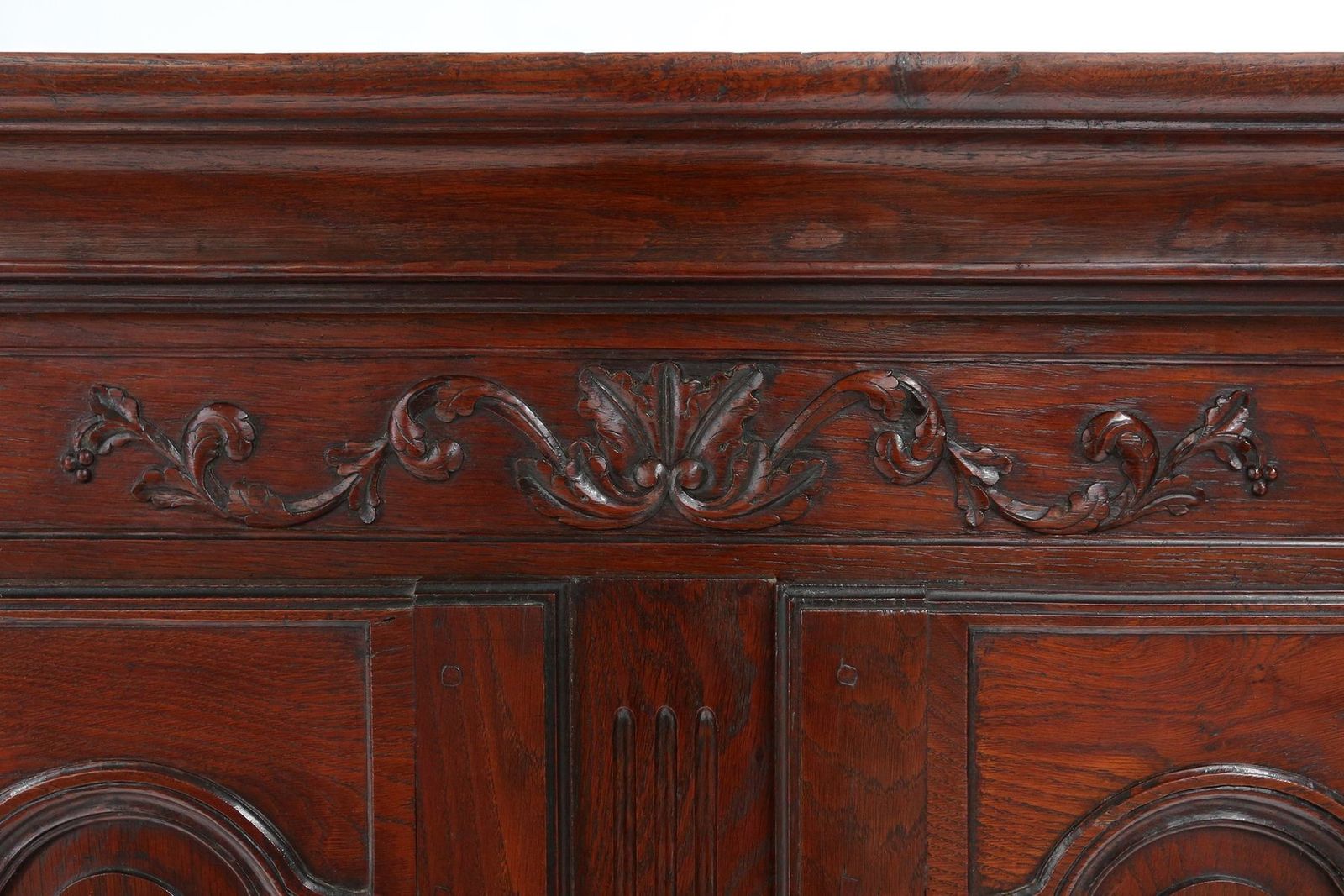 photo for sale Large French Louis XVI Carved Bridal Wardrobe, 1850s
