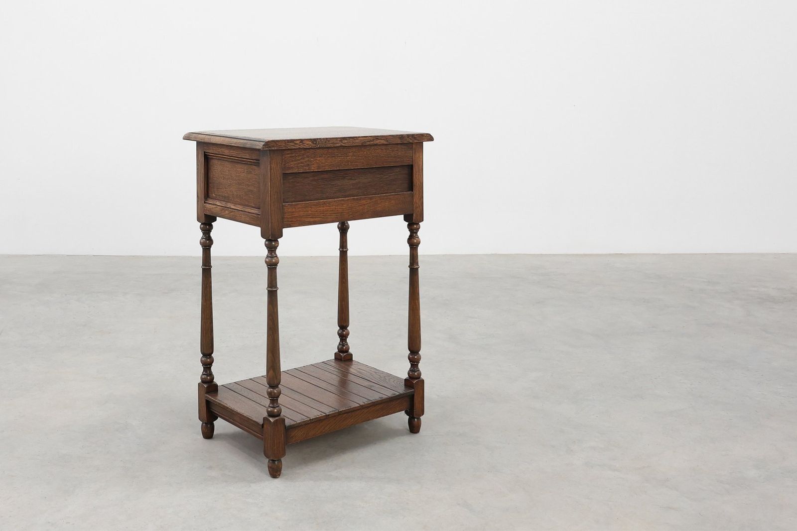 Small Rustic Cabinet With Drawer Or Nightstand In Oak, France, 19th Century photo buy