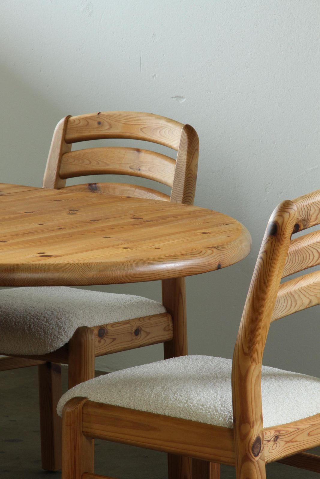 photo vinterior Vintage Set Of 6 Danish Pine Wood Dining Chairs 1970s/1980s By Dyrlund