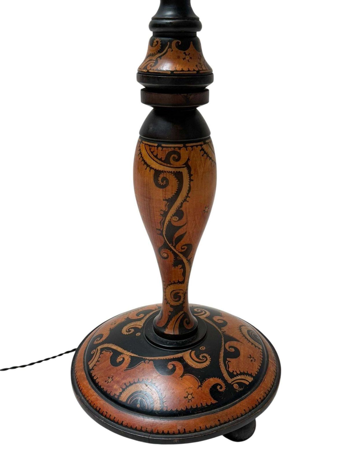Art Deco Batik Floor Lamp By Hans Steinpatz, Dutch Design, 1920s photo 3507.0