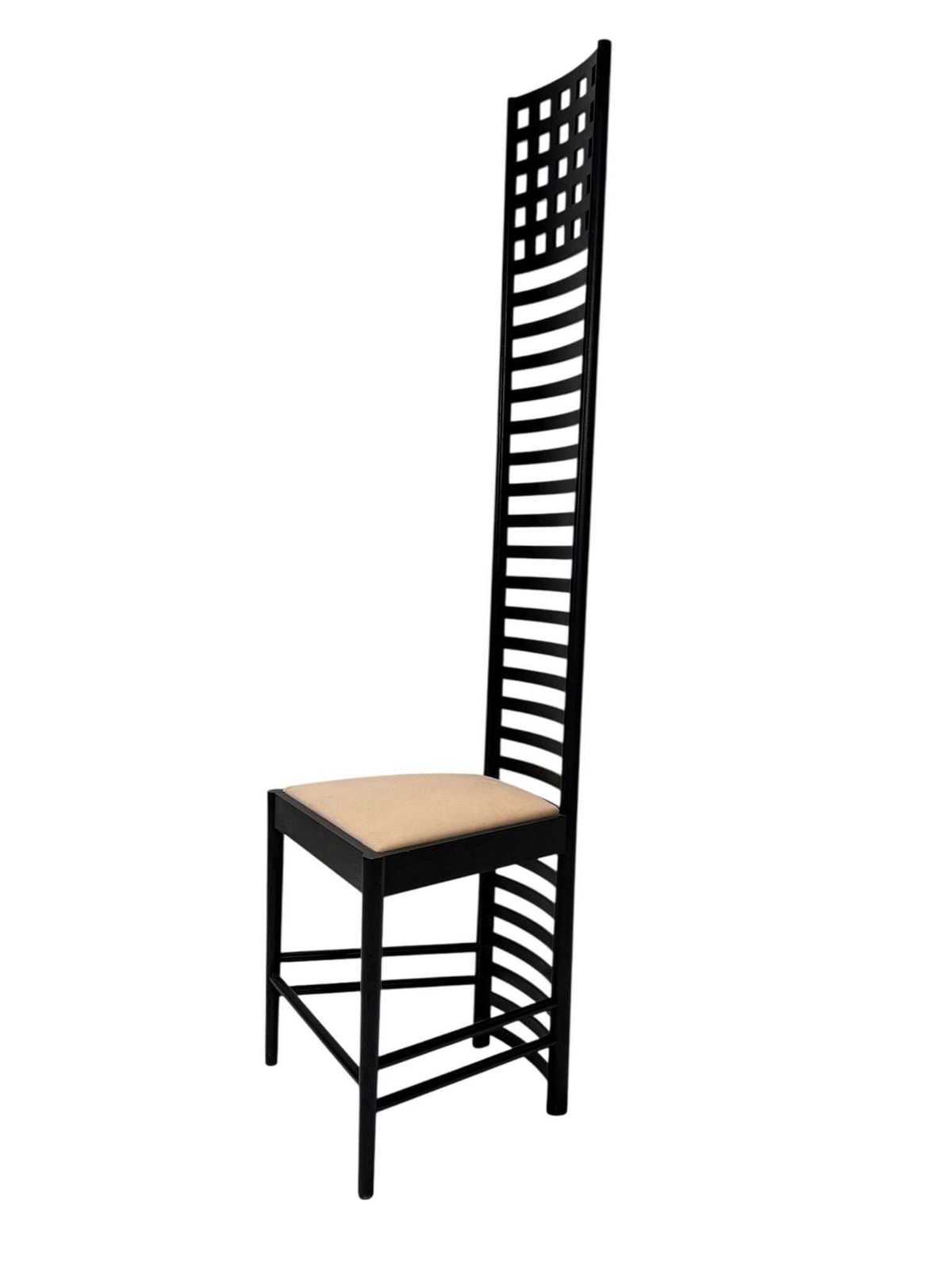 1980s Hill House 1 Chair By Charles Rennie Mackintosh For Cassina Italy photo 2394.0