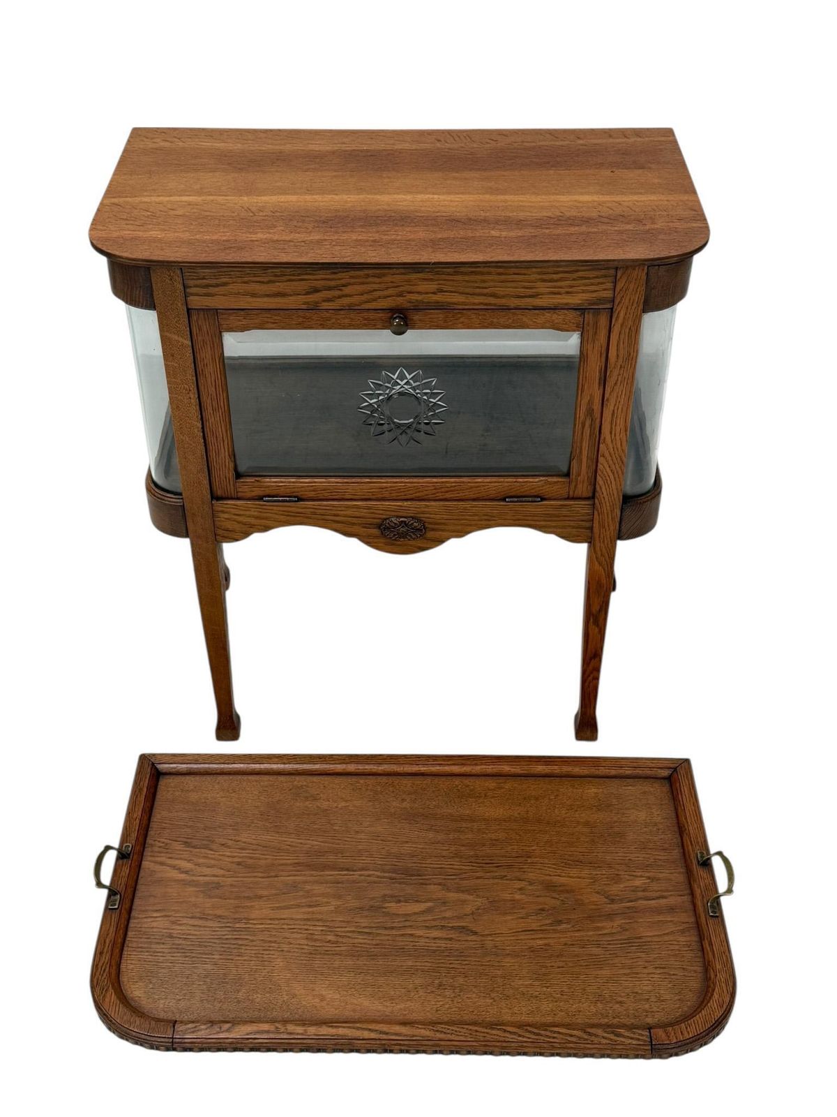 Art Nouveau Tea Cabinet With Serving Tray, 1900s photo furniture