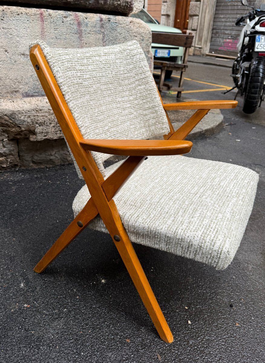 Nordic Lounge Chair From Dal Vera, Italy,1950s