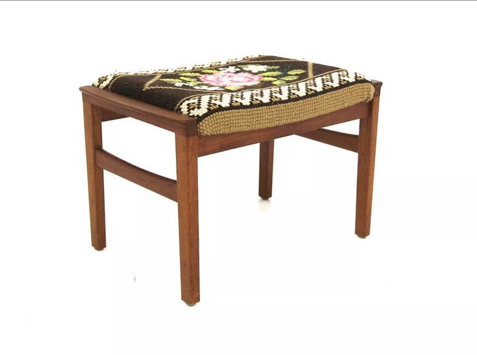 Ottoman en teck, Suède, 1950 photo furniture