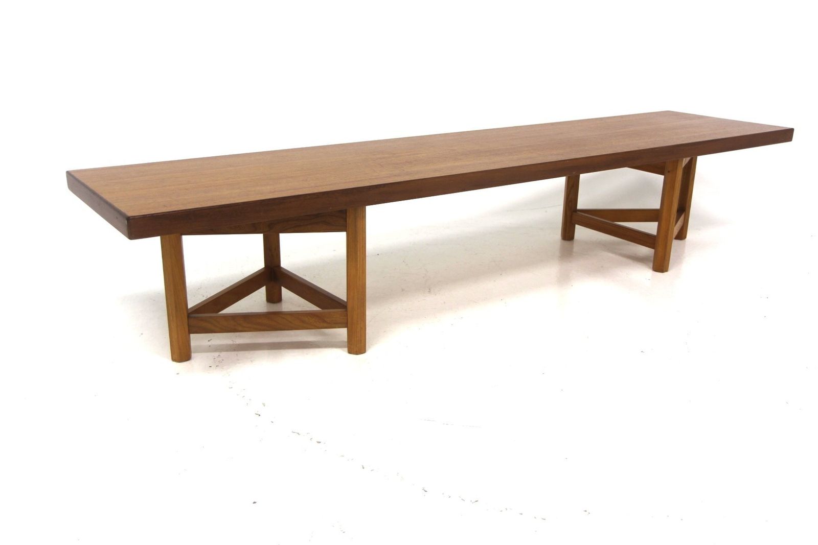 Banc scandinave en teck par Carl Gustav Hjort Af Ornäs, Suède, 1970