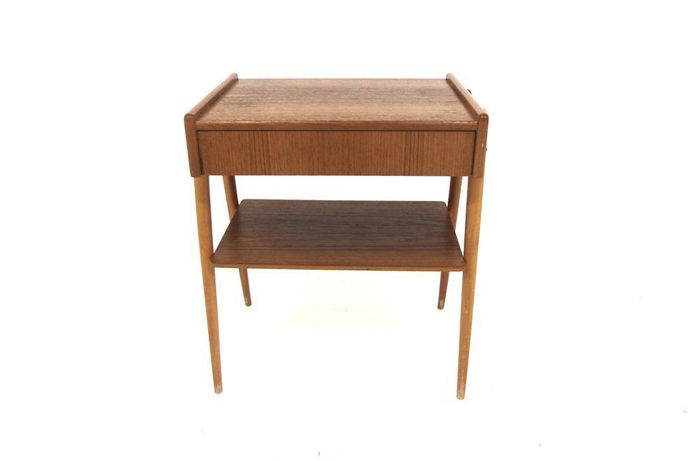 Teak Bedside Table From Ab Carlströms, Sweden, 1960s photo furniture