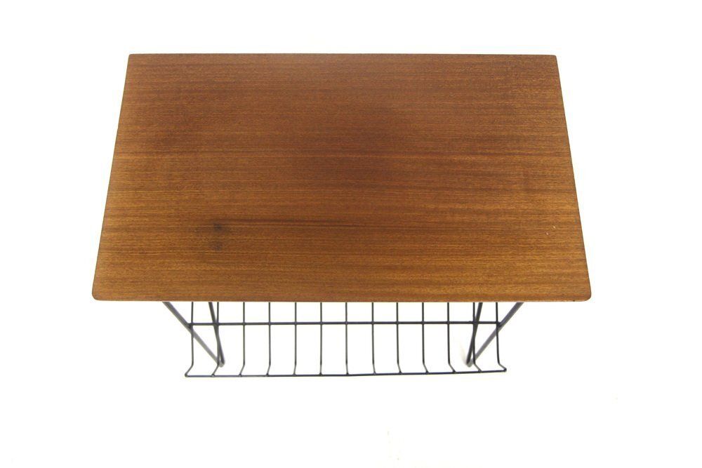 Table d'appoint Stringbord en teck, Suède, 1950 photo Mobilier