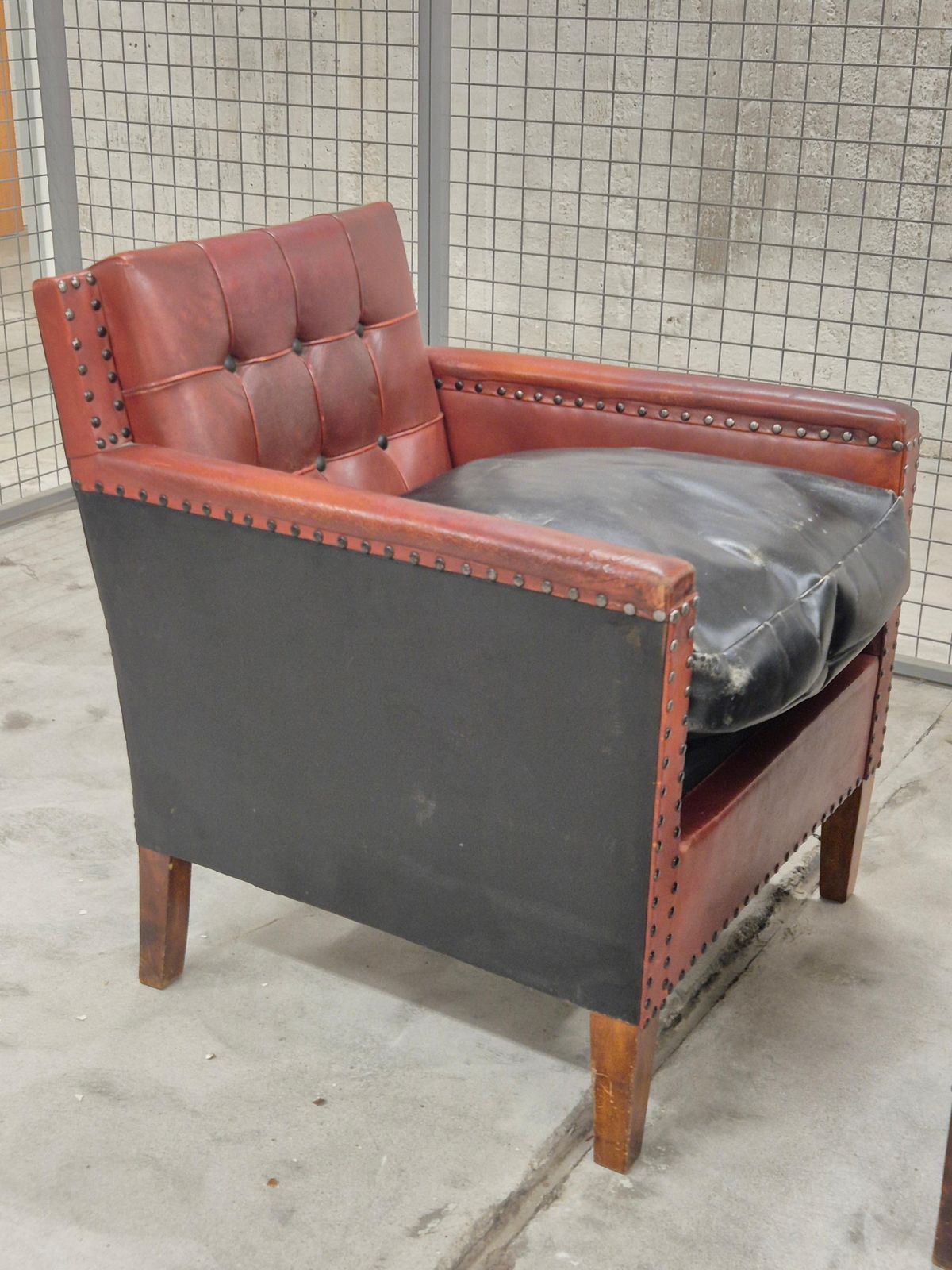 photo buy Club Chairs, In Leather, Style/Attr. To Otto Schultz, Sweden 1930/40s
