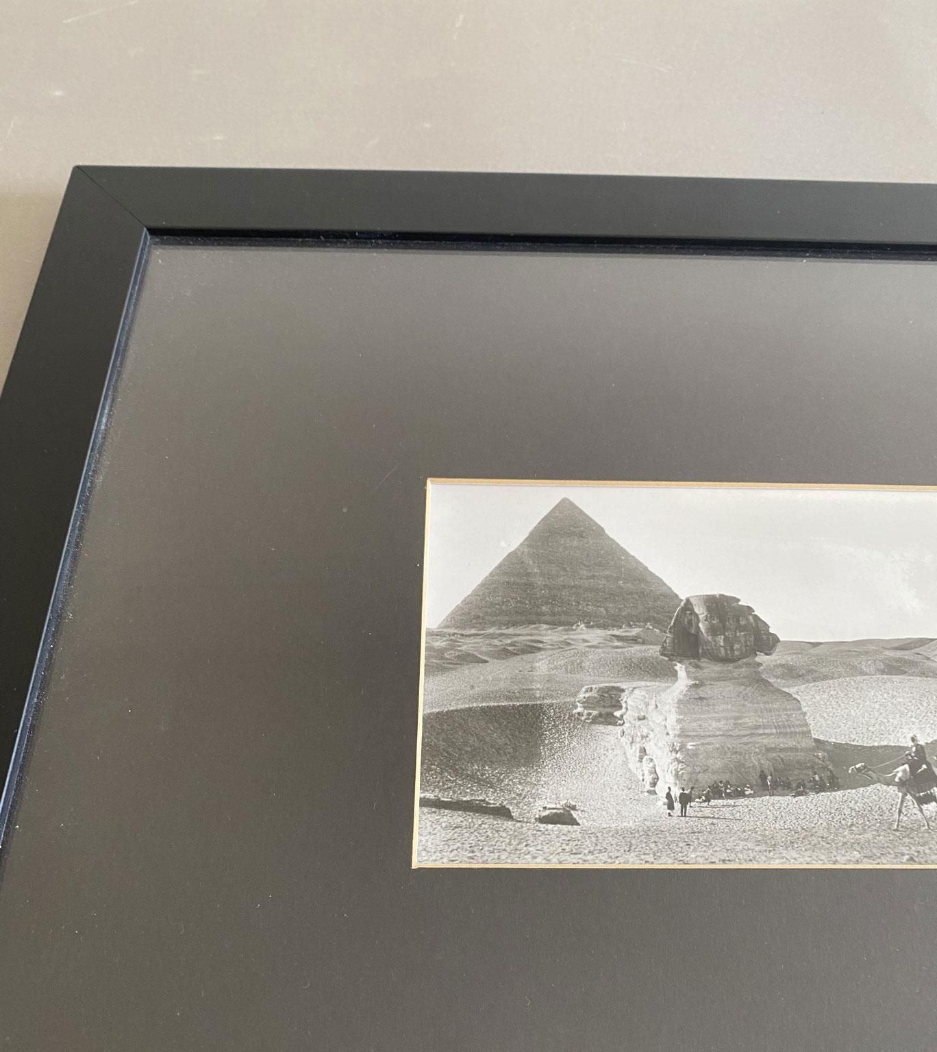 Egypt 1950 Black And Sahara Desert With Sphinx And Pyramids Photos On Paper photo vintage