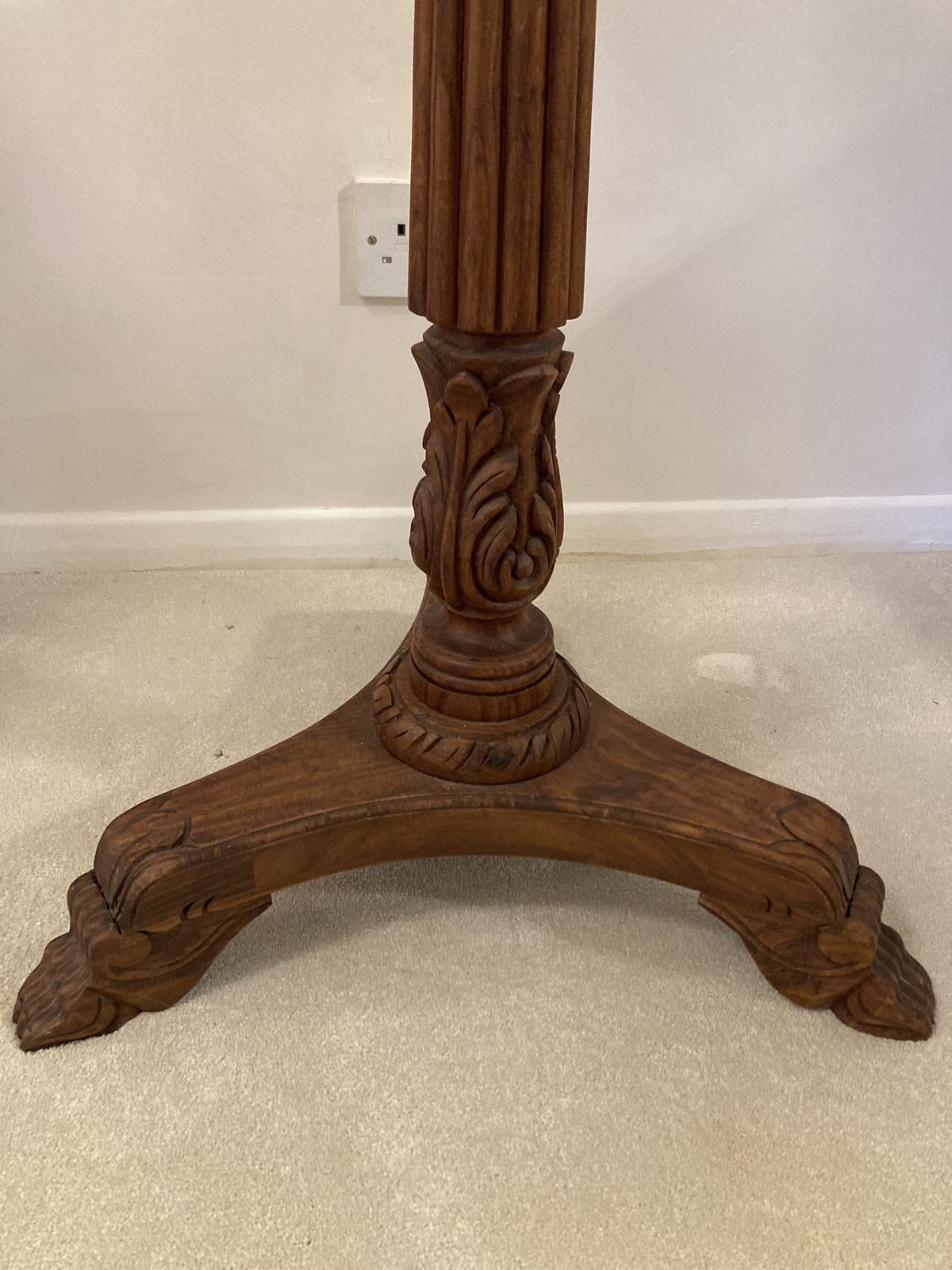 Carved Wooden Lyra Music Stand photo furniture
