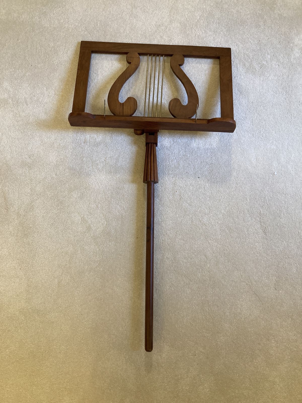 Carved Wooden Lyra Music Stand photo buy