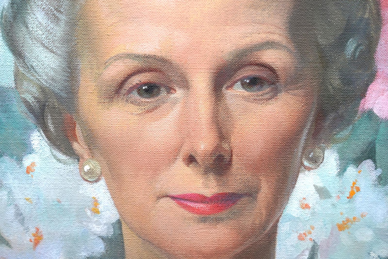 Portrait Of Lady Joan Kitchen   British 1940's Art Oil Painting photo 8142.0