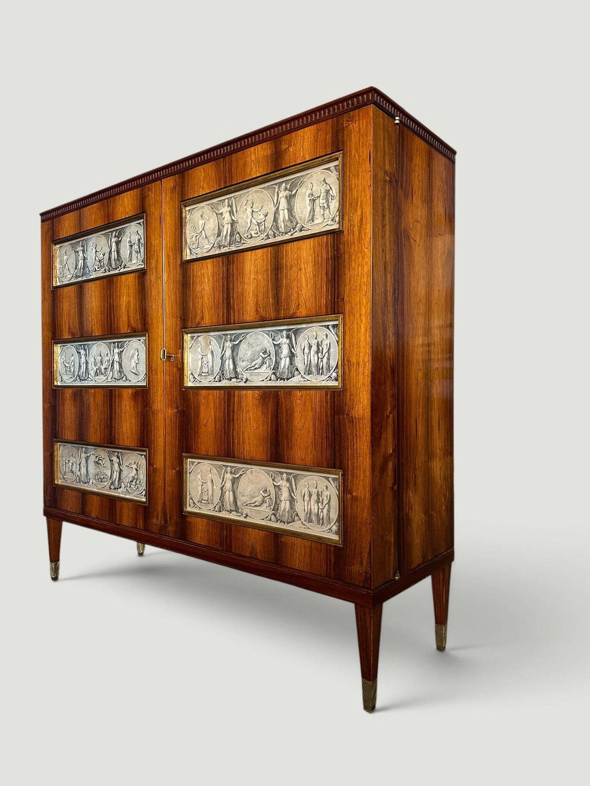 Italian Mid Century Sideboard Or Cabinet Bar Designed By Paolo Buffa, 1950s