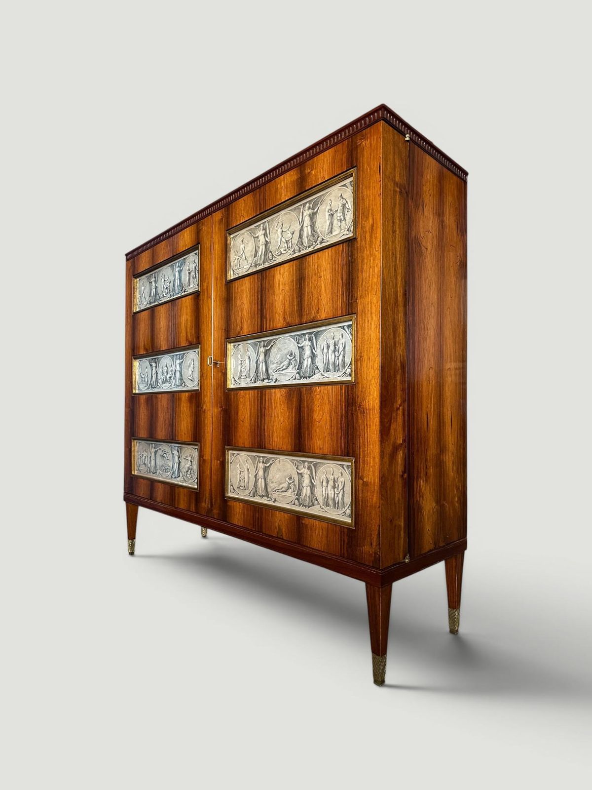 Italian Mid Century Sideboard Or Cabinet Bar Designed By Paolo Buffa, 1950s photo vintage