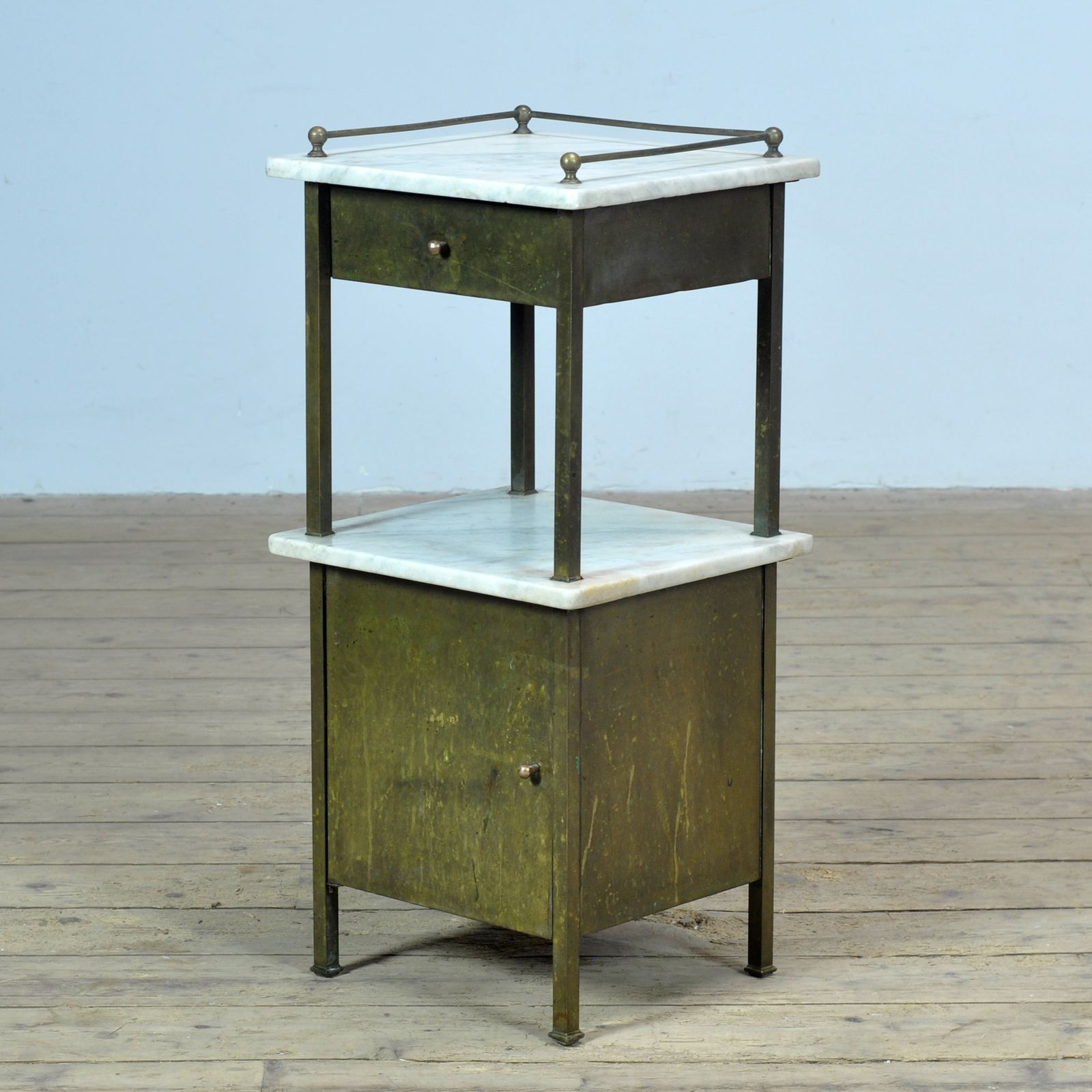 Brass Bedside Table, Circa 1900