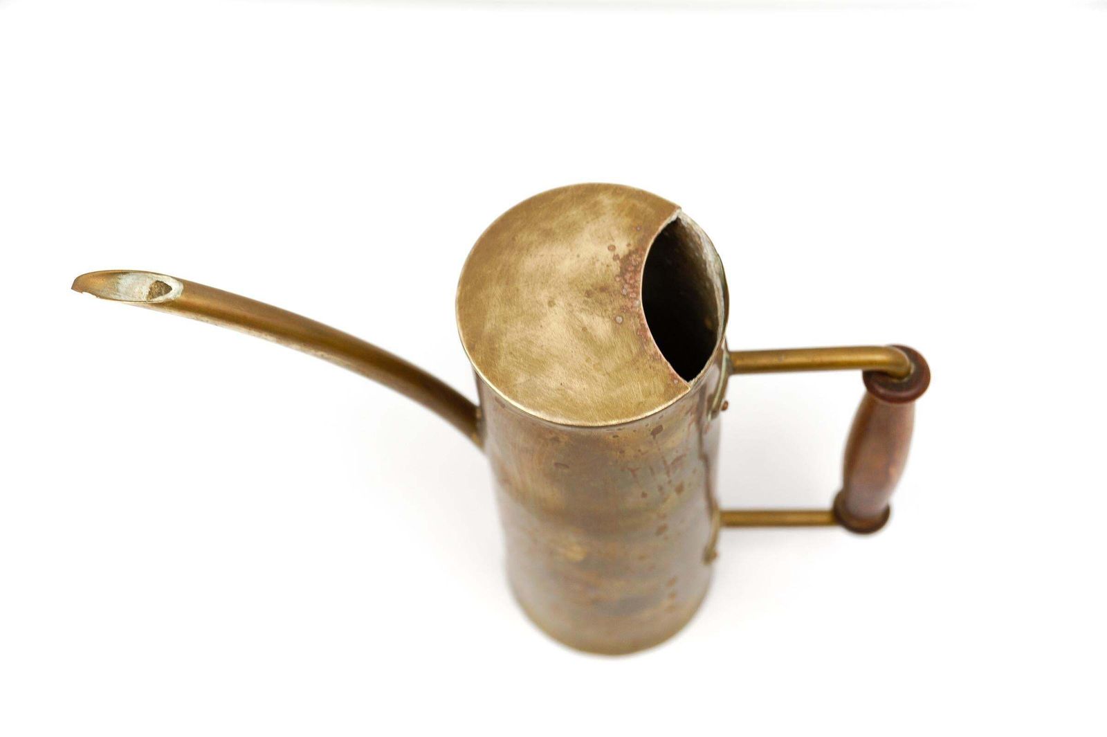 Rare Bauhaus Brass And Wood Watering Can, 1950s Germany photo 740.0
