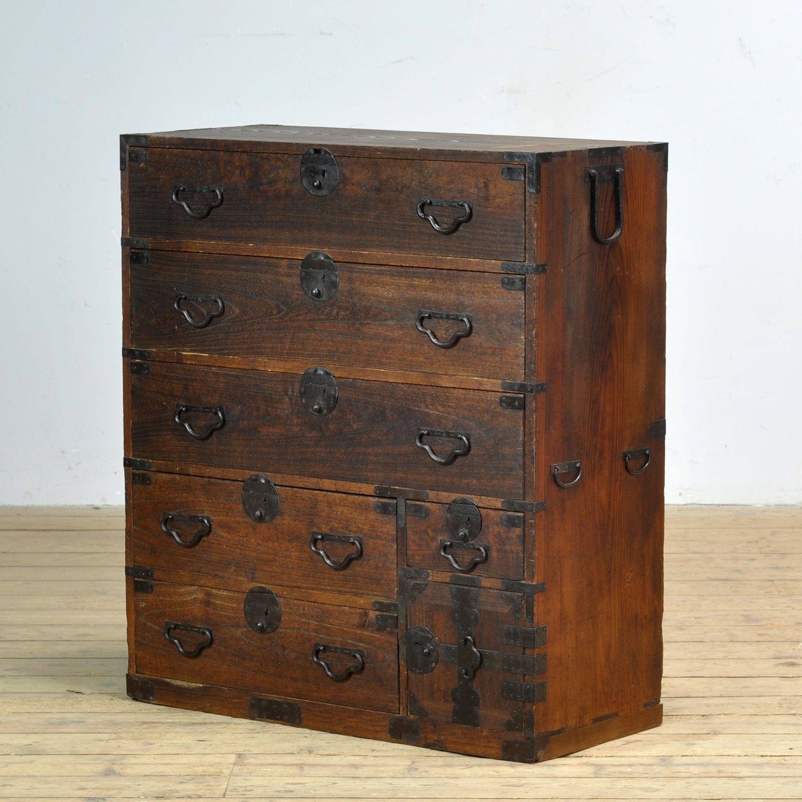 Japanese Tansu Chest Of Drawers, Circa 1870