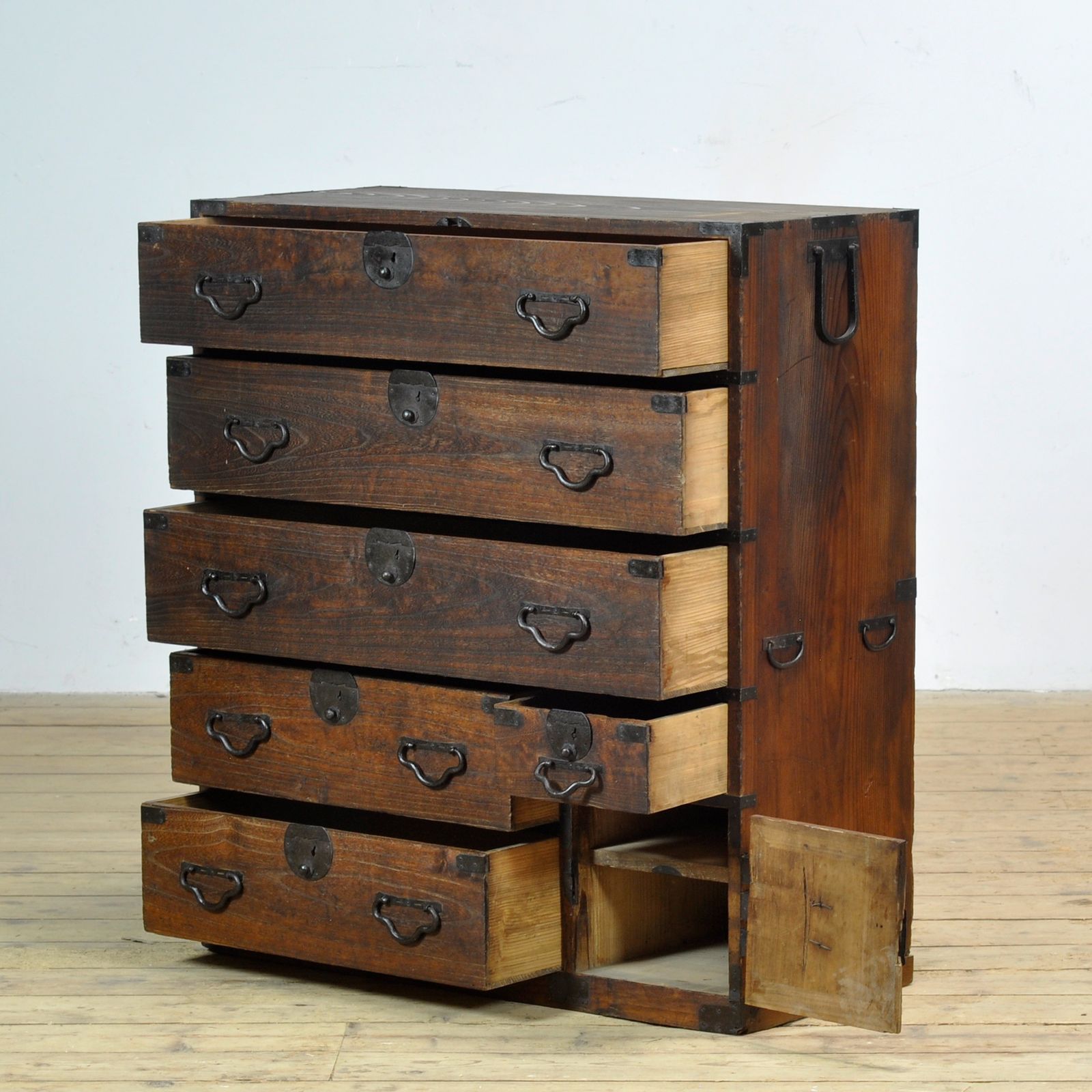 Japanese Tansu Chest Of Drawers, Circa 1870 photo Furniture