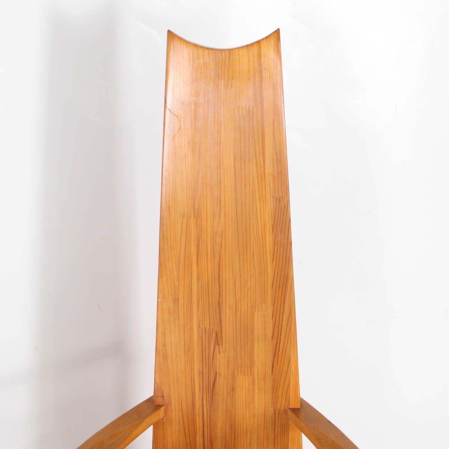Pair Of Japanese Pinewood Armchairs photo 2538.0