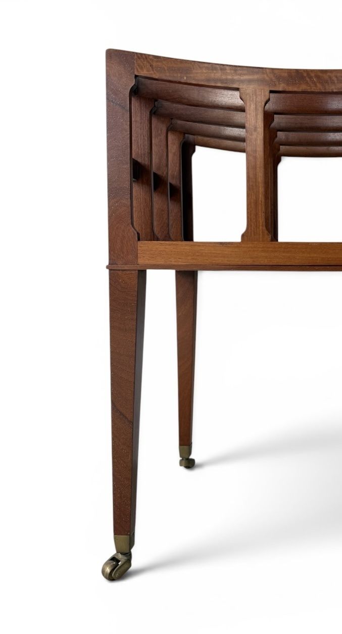 photo for sale William Tillman George III Style Flame Mahogany Canterbury Magazine Rack, England, Late 20th Century