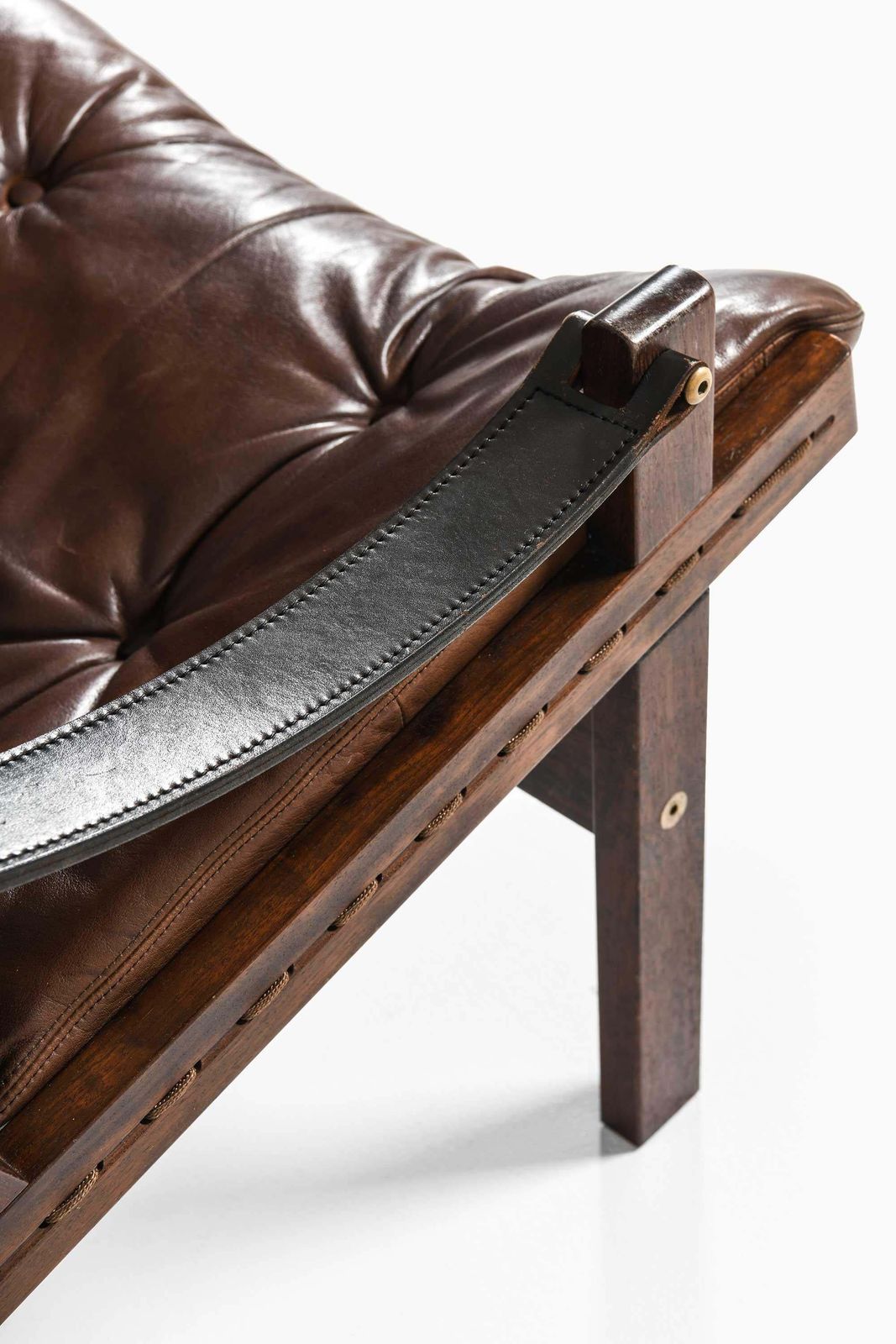 Pair Of Torbjørn Afdal Leather Easy Chairs By Bruksbo, 1962 photo vinterior