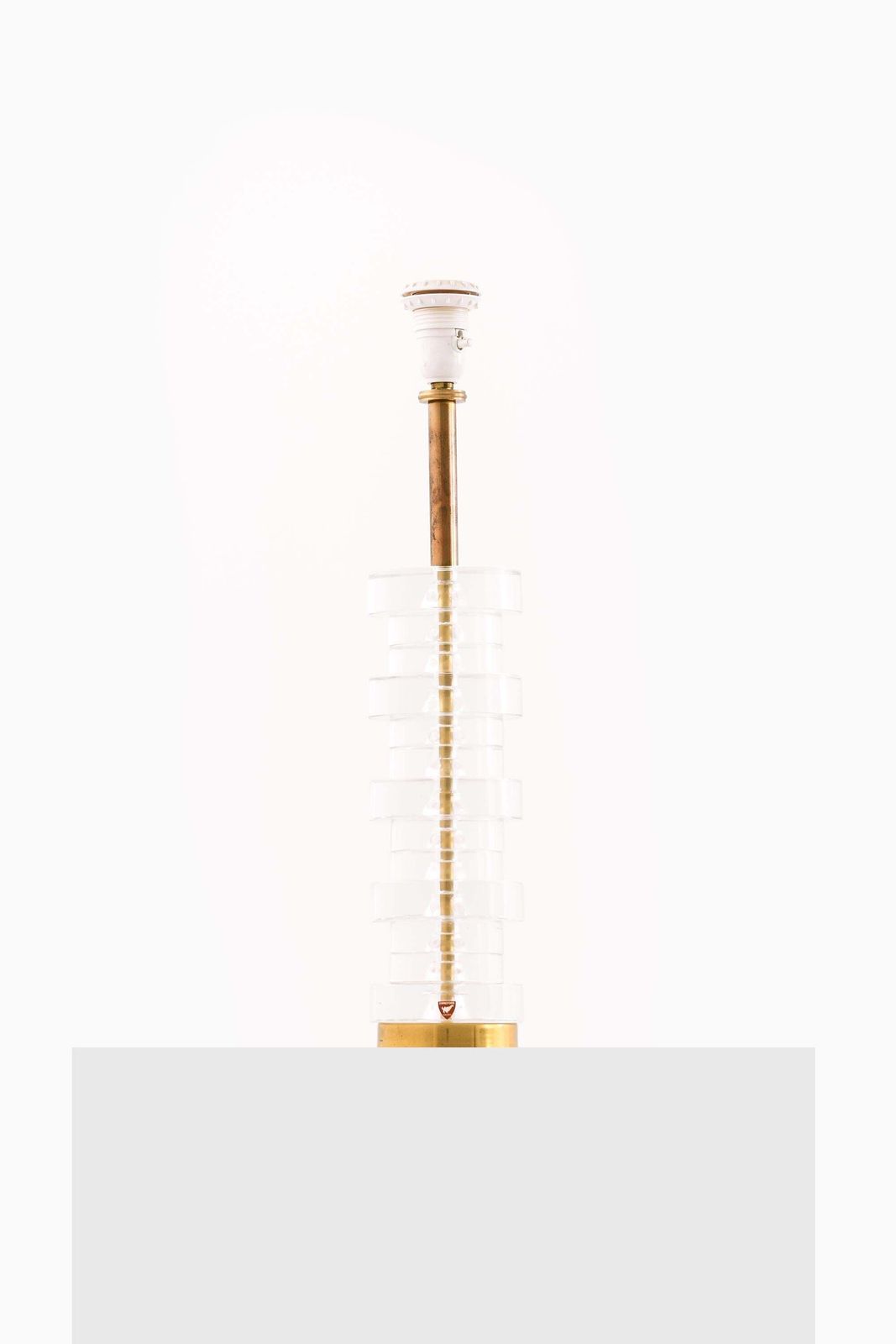 Table Lamp In Brass And Glass By Carl Fagerlund, 1960s photo vinterior