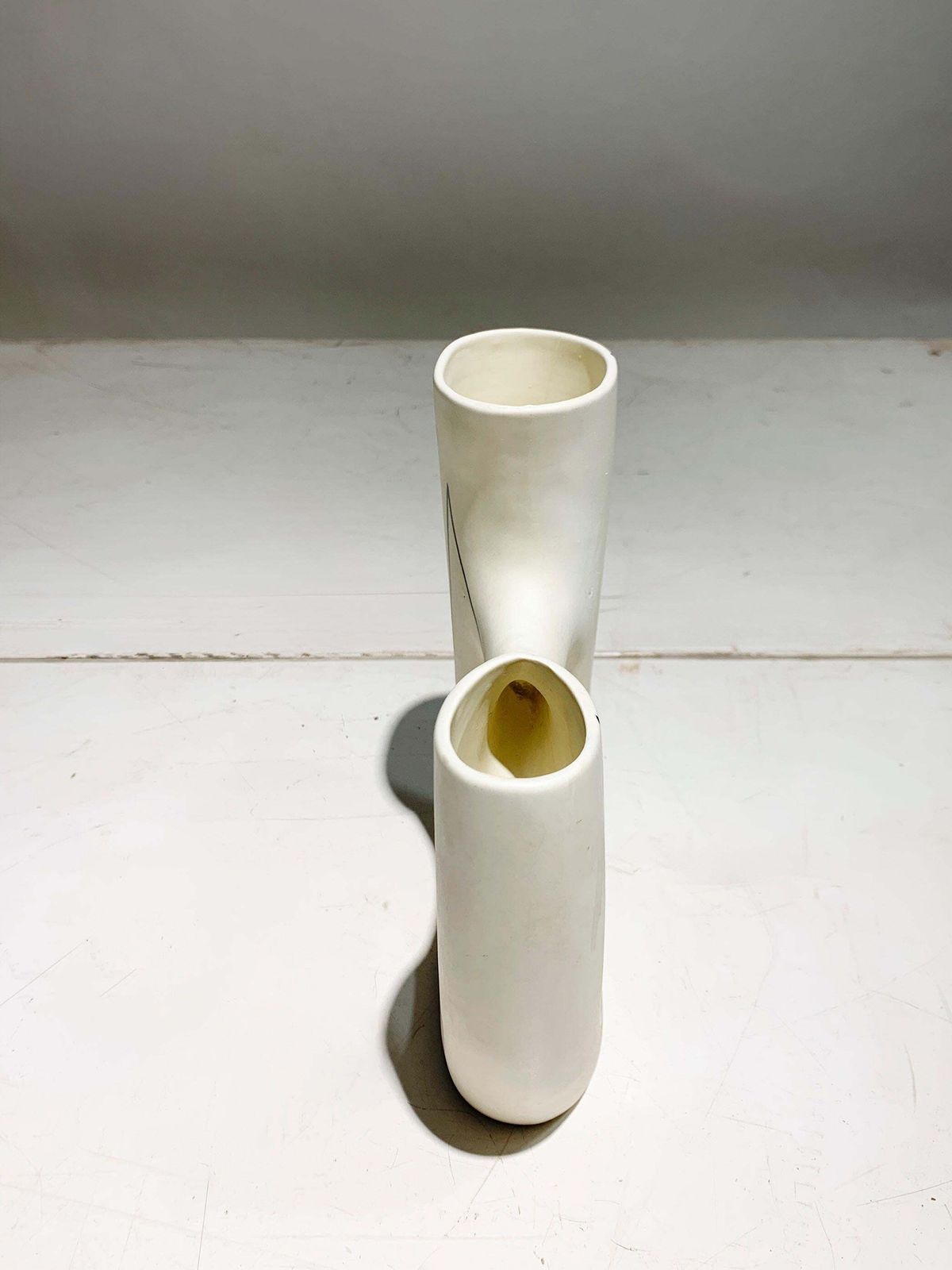 Atelier Revernay Mid Century Double Neck Ceramic Vase, Circa 1950 photo buy