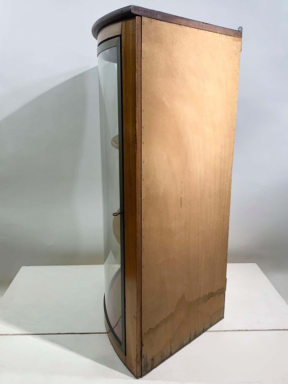 photo buy Set Of 2 Mid Century Modern Curved Glass Corner, Circa 1960's