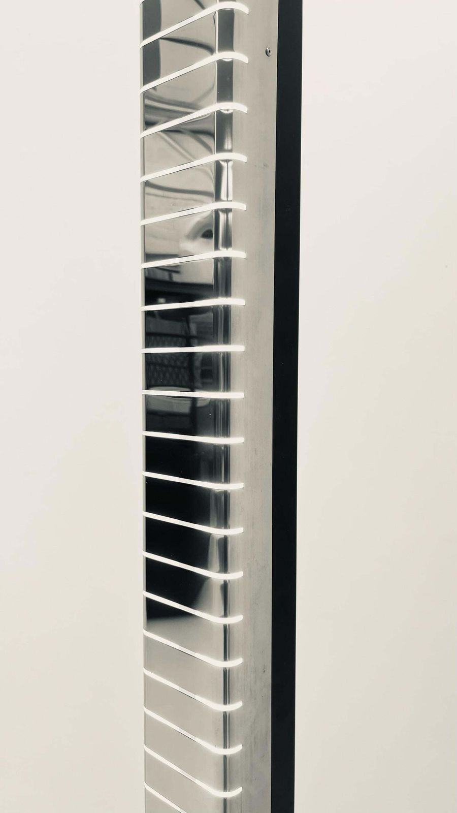 Sculptural Chromed Floor Lamp By Lamperti Italy 1970's photo Lighting