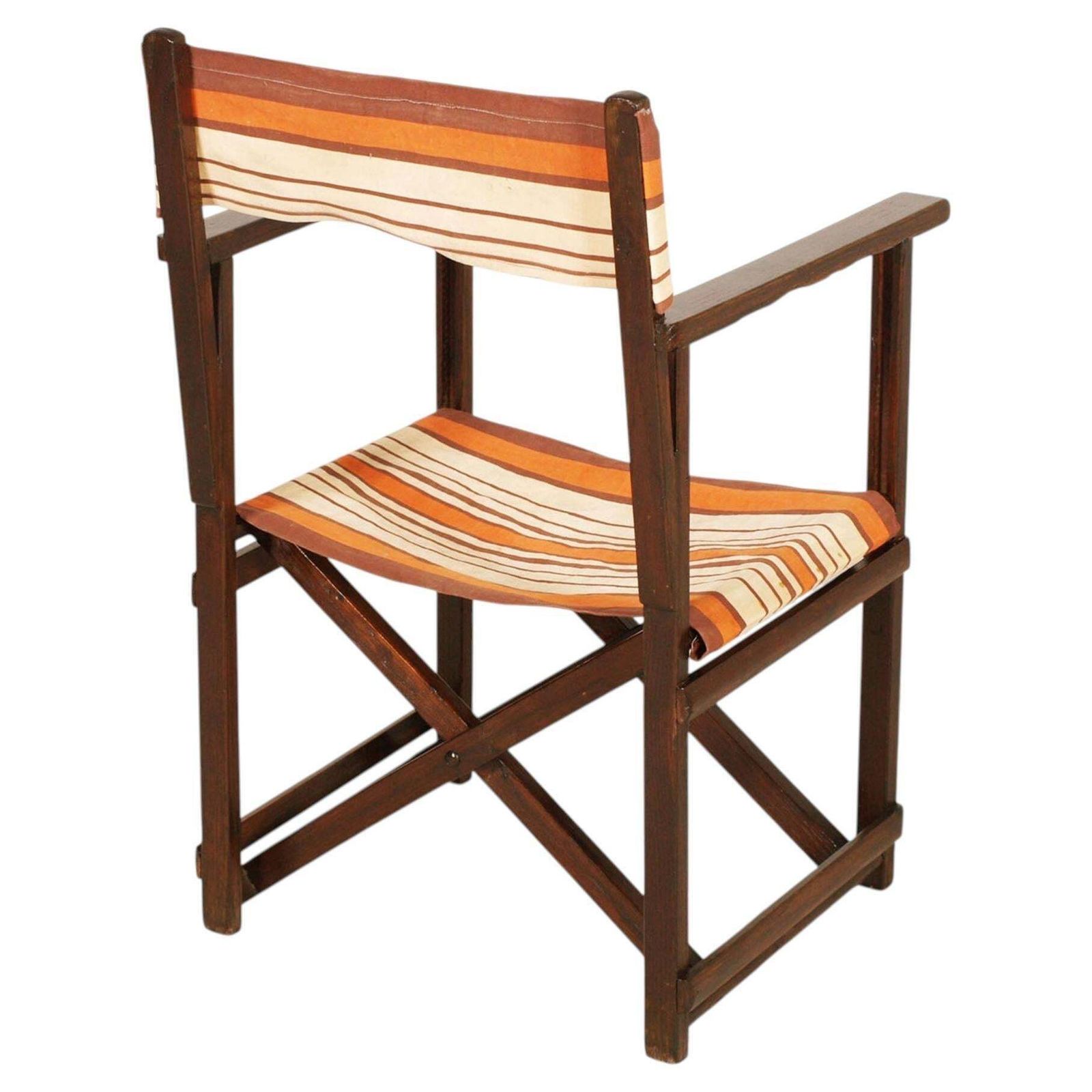 Hollywood Folding Chair van Carlo Hauner voor Reguitti, Italië, jaren 1970, in walnoot photo for sale