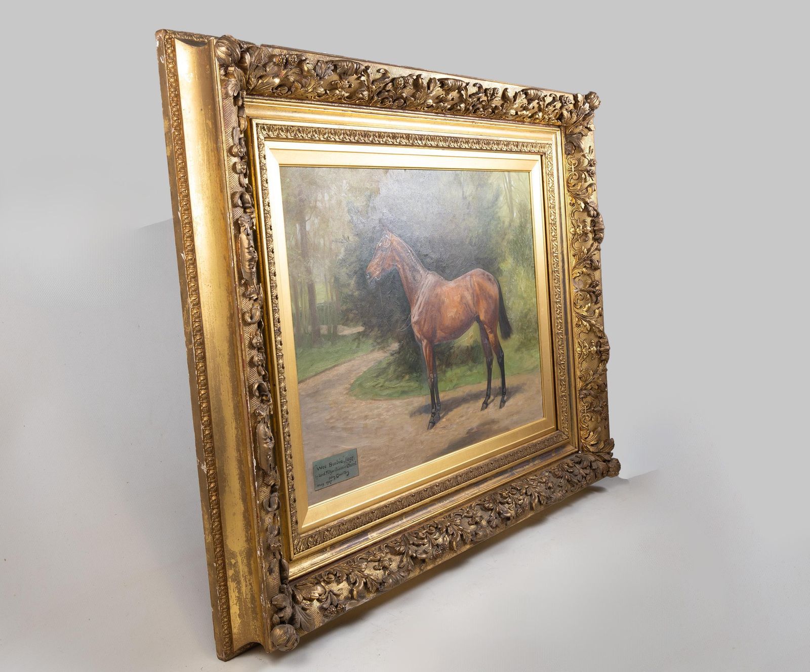 John Charlton (1849–1917): The Racehorse Wee Busbie, Signed & Dated 1907 photo buy