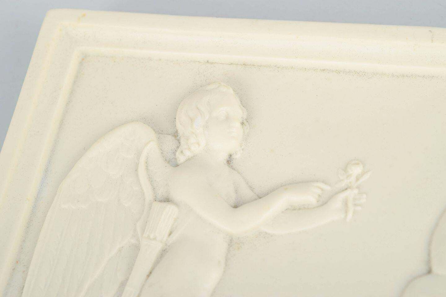 Bing & Grøndahl, Denmark. Biscuit Wall Relief After B. Thorvaldsen, 1870s. photo for sale