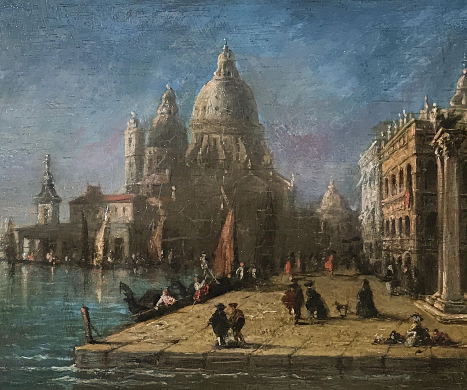 Venetian Capriccio, Santa Maria Della Salute   Italian School, 18th Century photo 1924.0