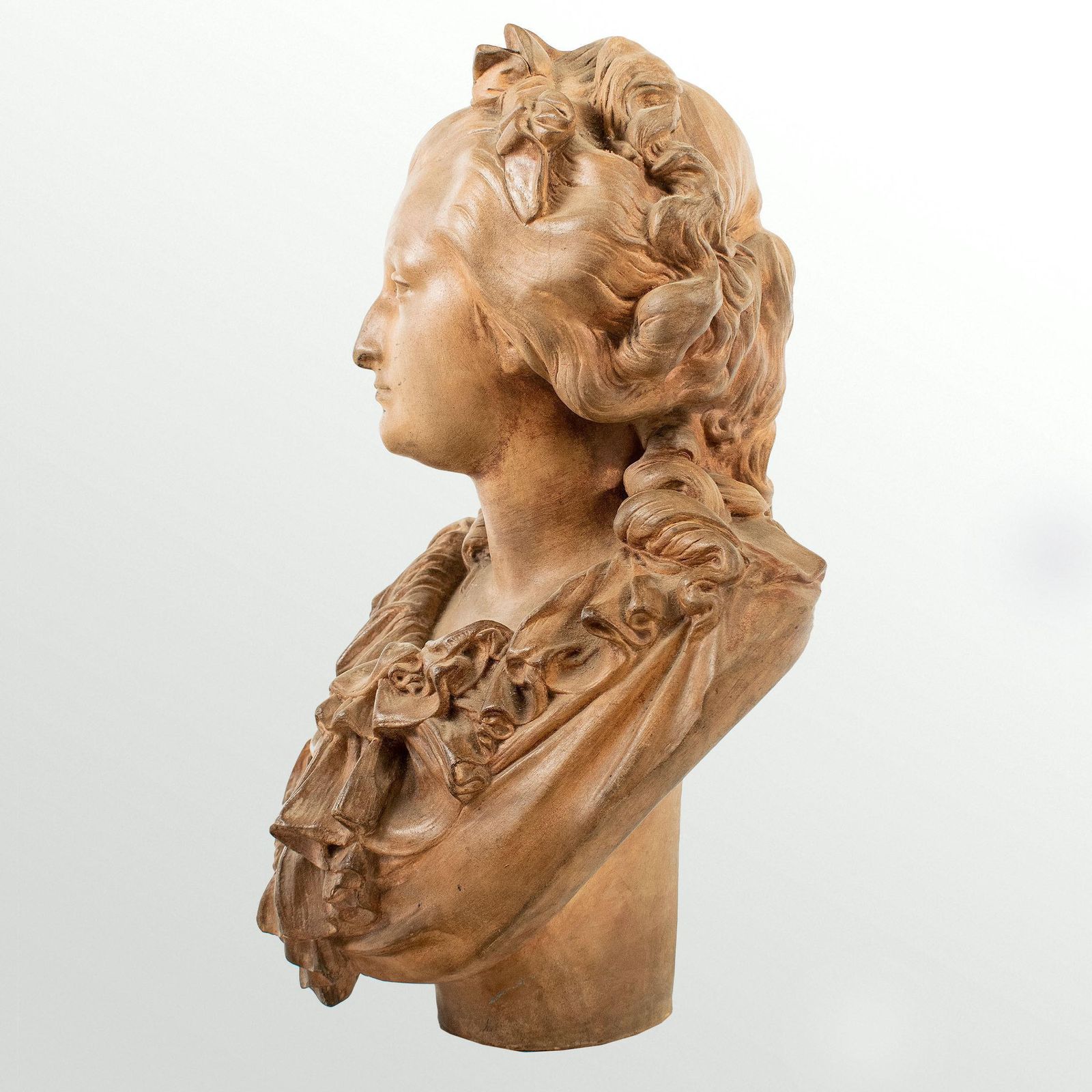 Albert Ernest Carrier Belleuse (1824   1887) Terracotta Bust Of A Young Woman photo furniture