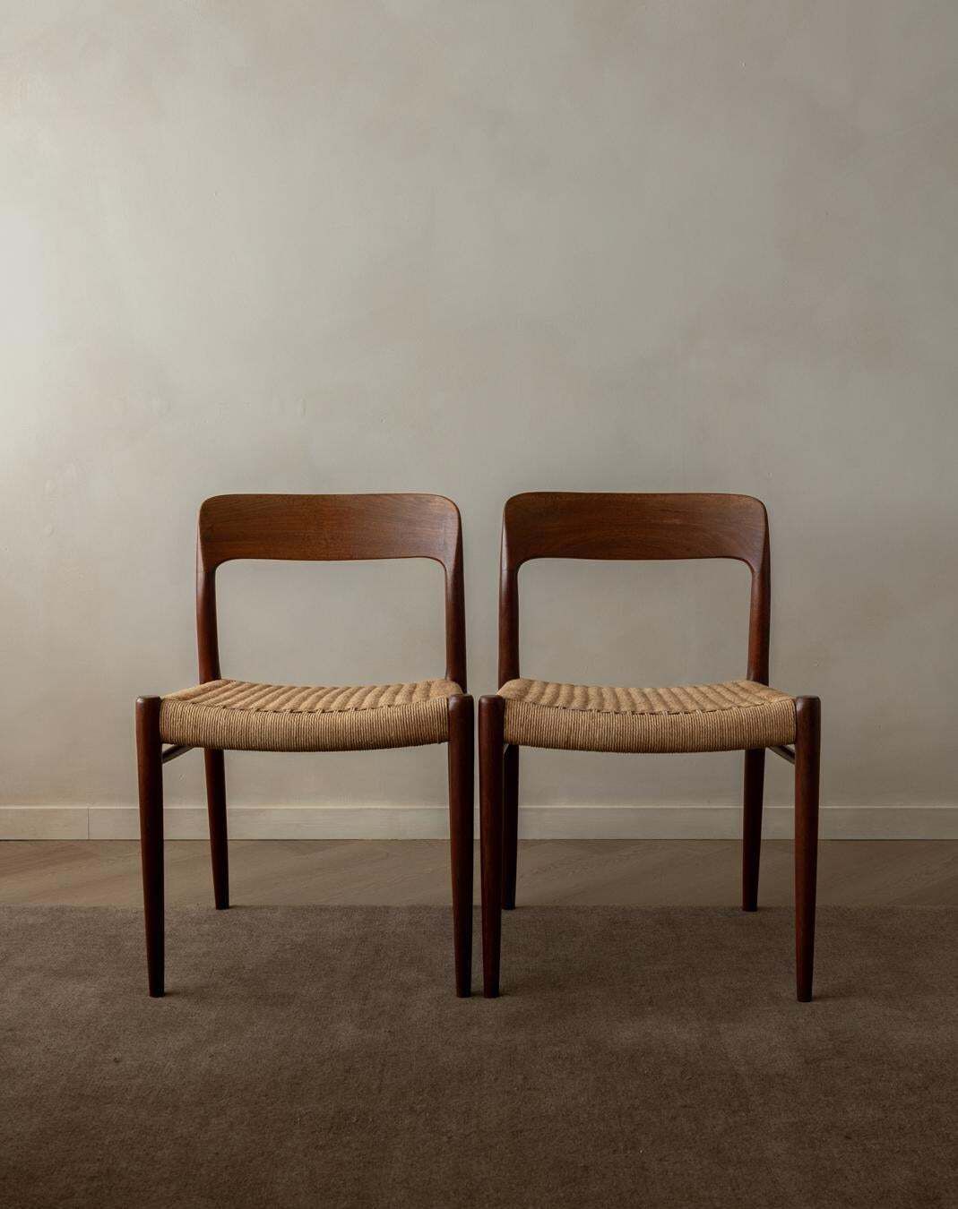 Danish Dining Chairs Model 75 By Niels O. Møller For J.L. Møllers 1960s Set Of 4 photo vinterior