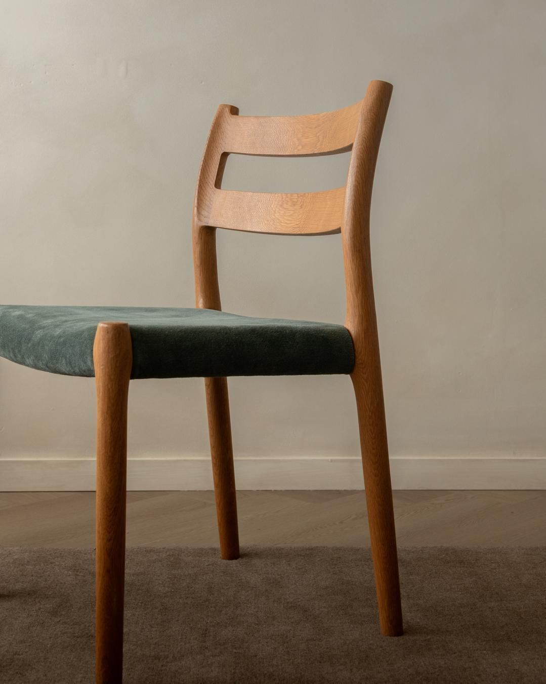 Danish Dining Chairs Model 84 By Niels O. Møller For J.L. Møllers 1960s Set Of 4 photo vintage