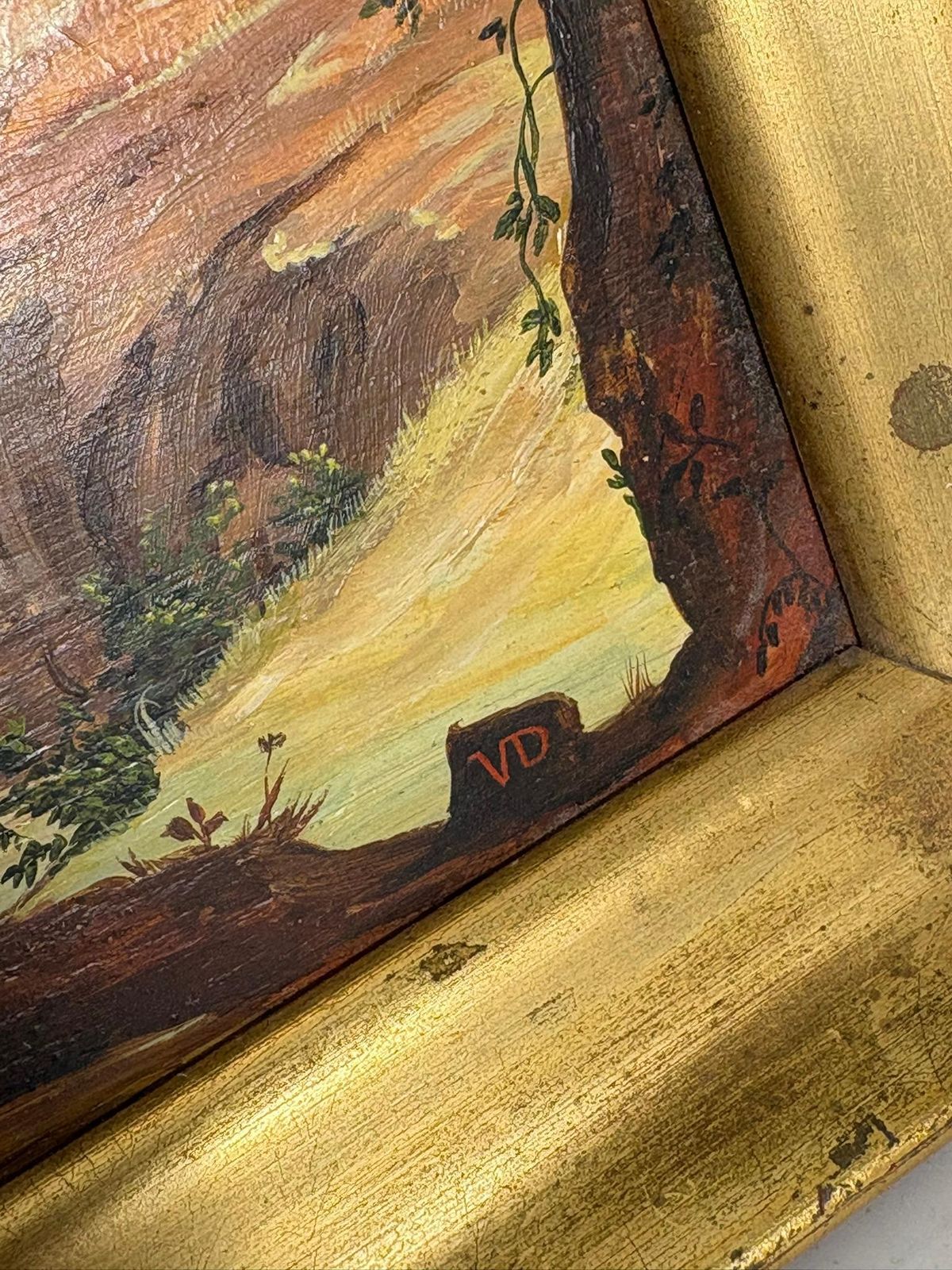 Painting Of A Boat Scene, Oil On Panel, Signed, France, Early 20th Century photo vintage
