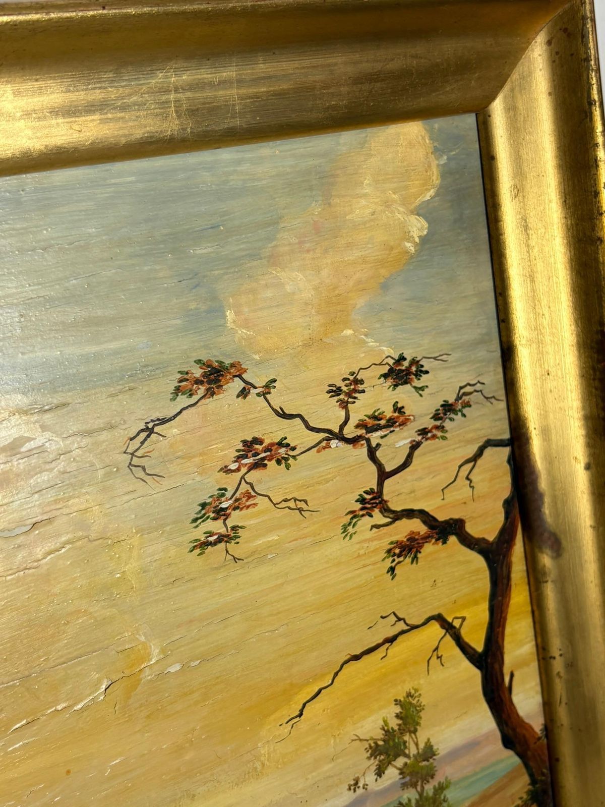 photo furniture Painting Of A Boat Scene, Oil On Panel, Signed, France, Early 20th Century