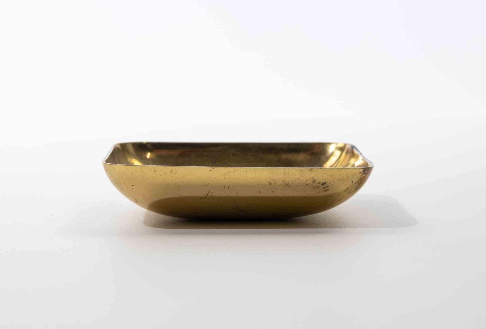 Gilt Metal Vide Poche / Catchall Tray By A. Fornari, Rome, 1960s photo furniture