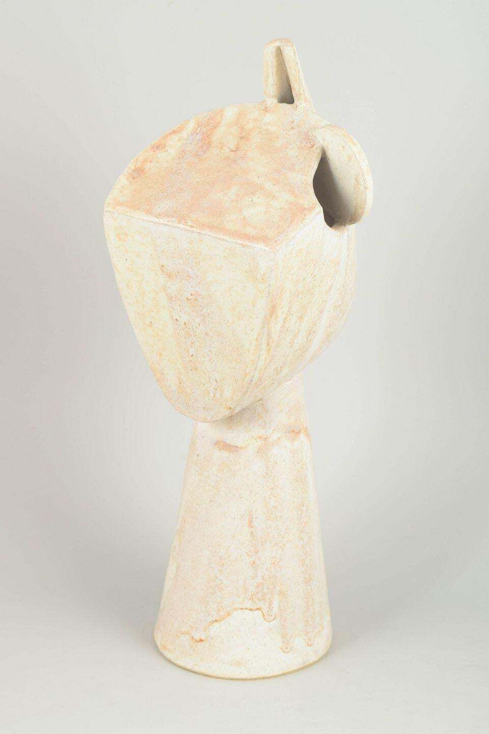 Christina Muff, Contemporary Danish Artist. Cubist Stoneware Bust, 2025 photo Art