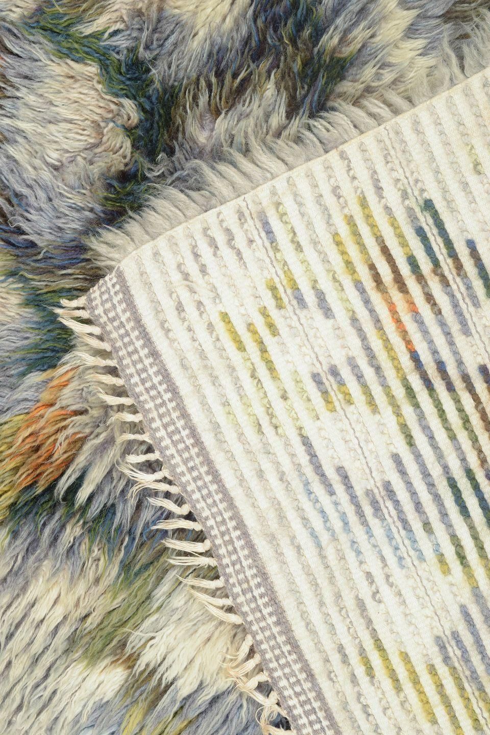 Scandinavian Designer. Rya Carpet In Wool With Abstract Design. 1960s/70s photo 290.0