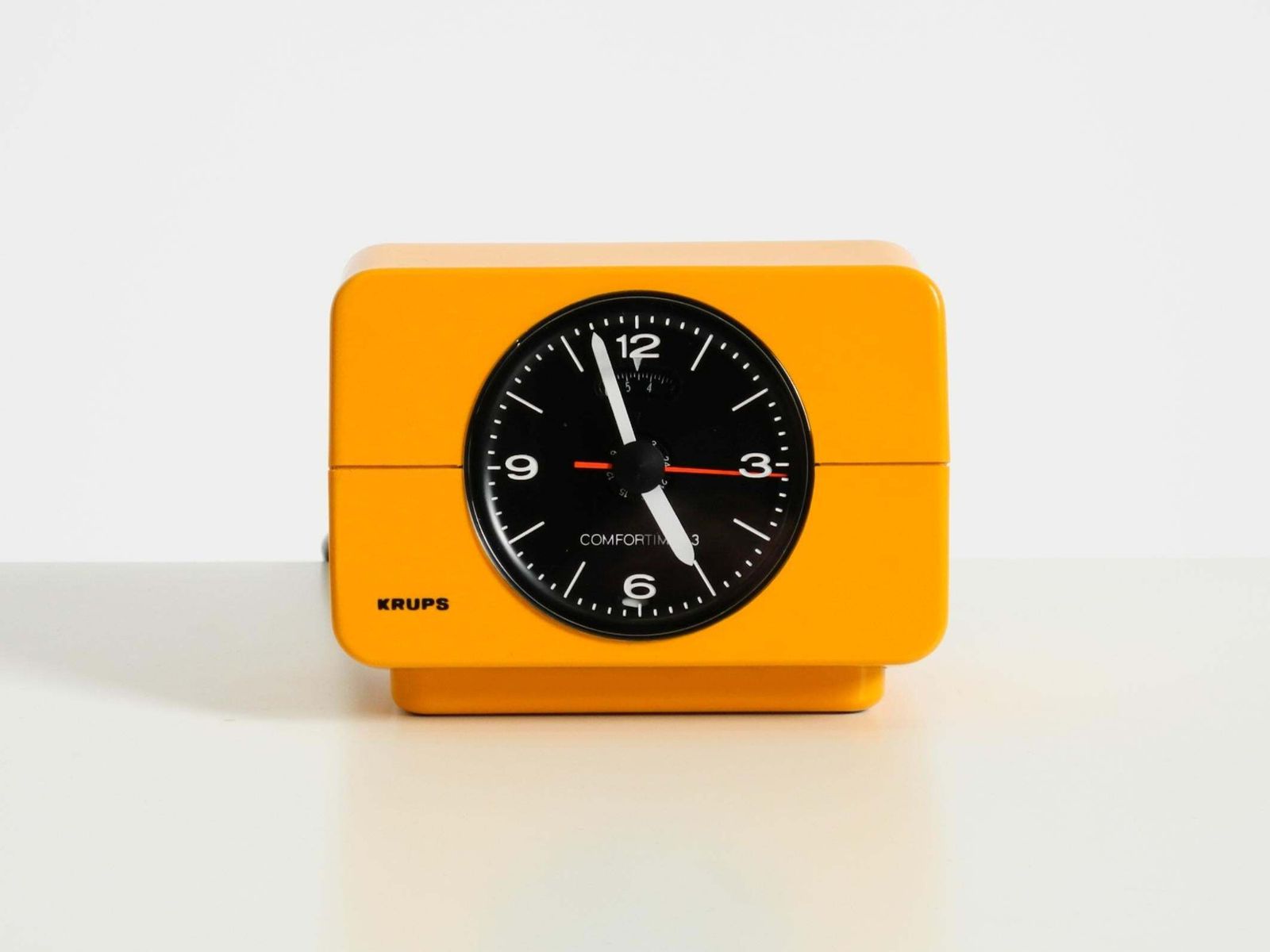 1970s Table Clock And Alarm Clock Comfortime 3 By Krups In Very Good Condition photo furniture