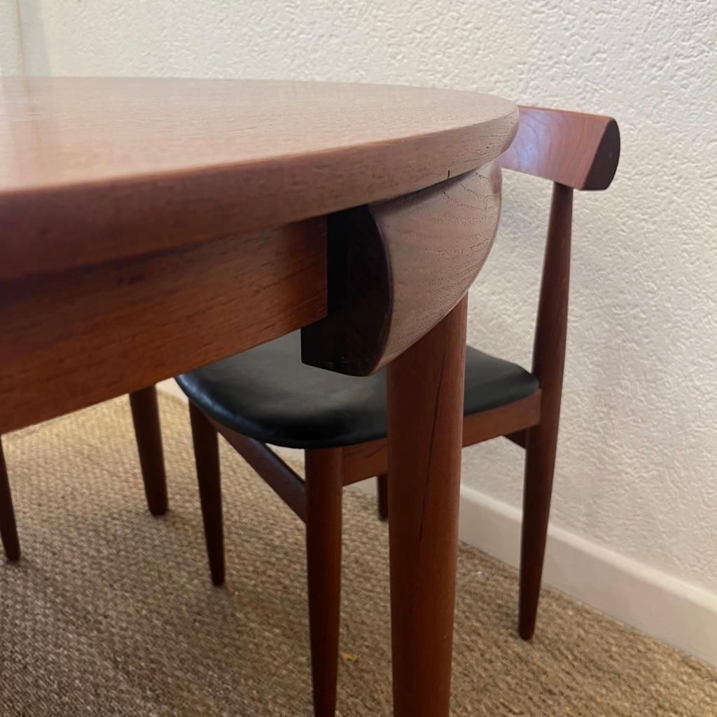 photo for sale Vintage "Roundette" Teak Dining Set By Hans Olsen For Frem Rojle, Denmark 1960s