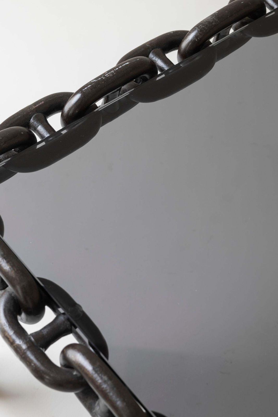 Exceptional Artisan Chain Link Coffee Table, Belgium 1970s. photo buy