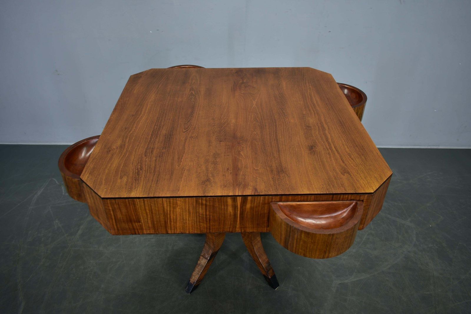 photo furniture Art Deco Rare Gaming Or Card Table , 1929s