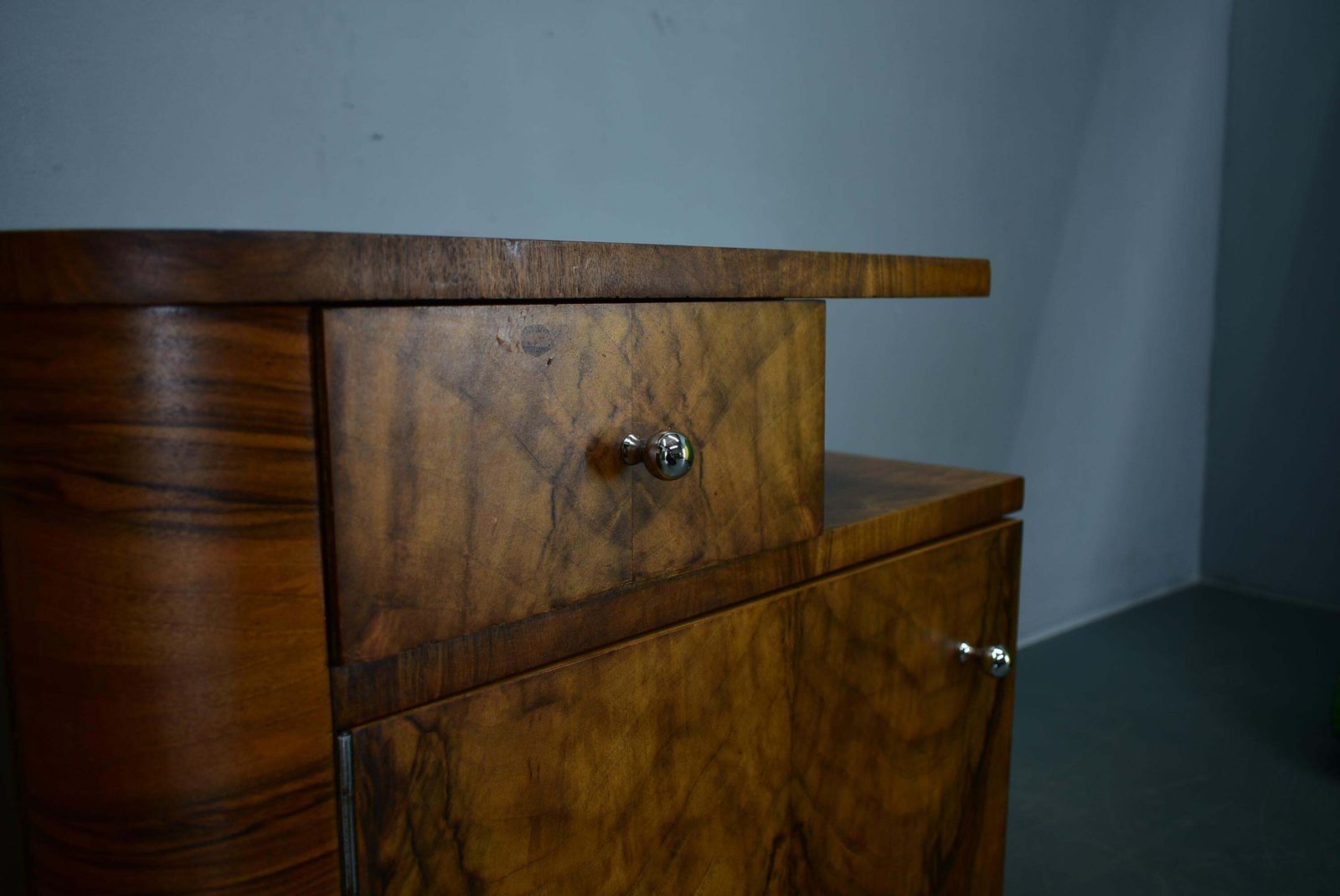 1932s Pair Of Art Deco Bedside Tables, Czechoslovakia photo buy