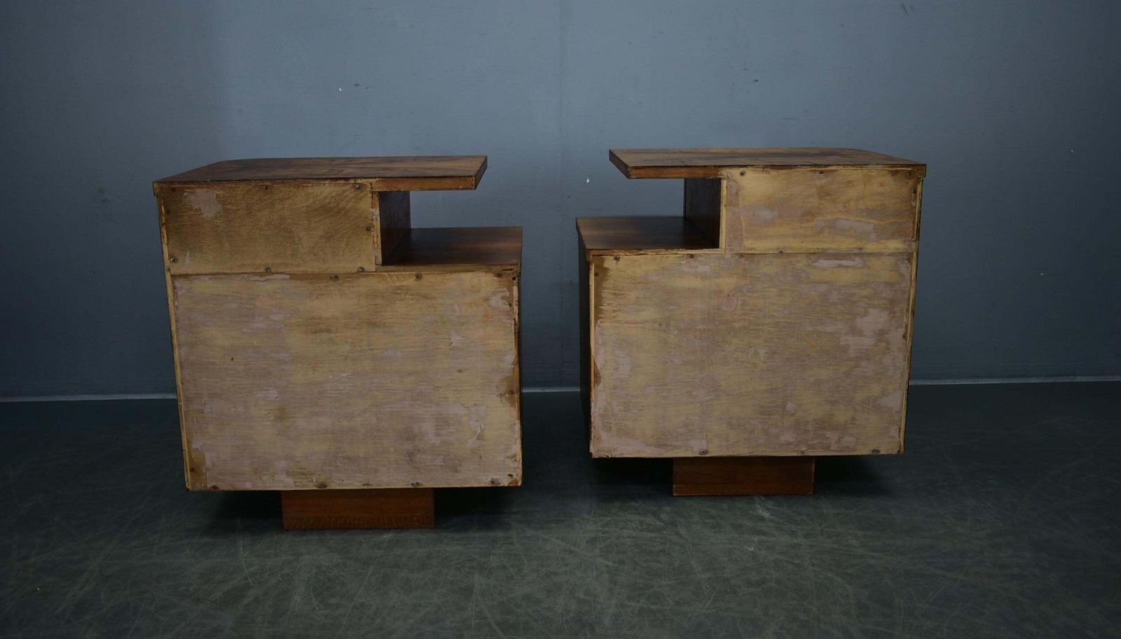 photo buy 1932s Pair Of Art Deco Bedside Tables, Czechoslovakia