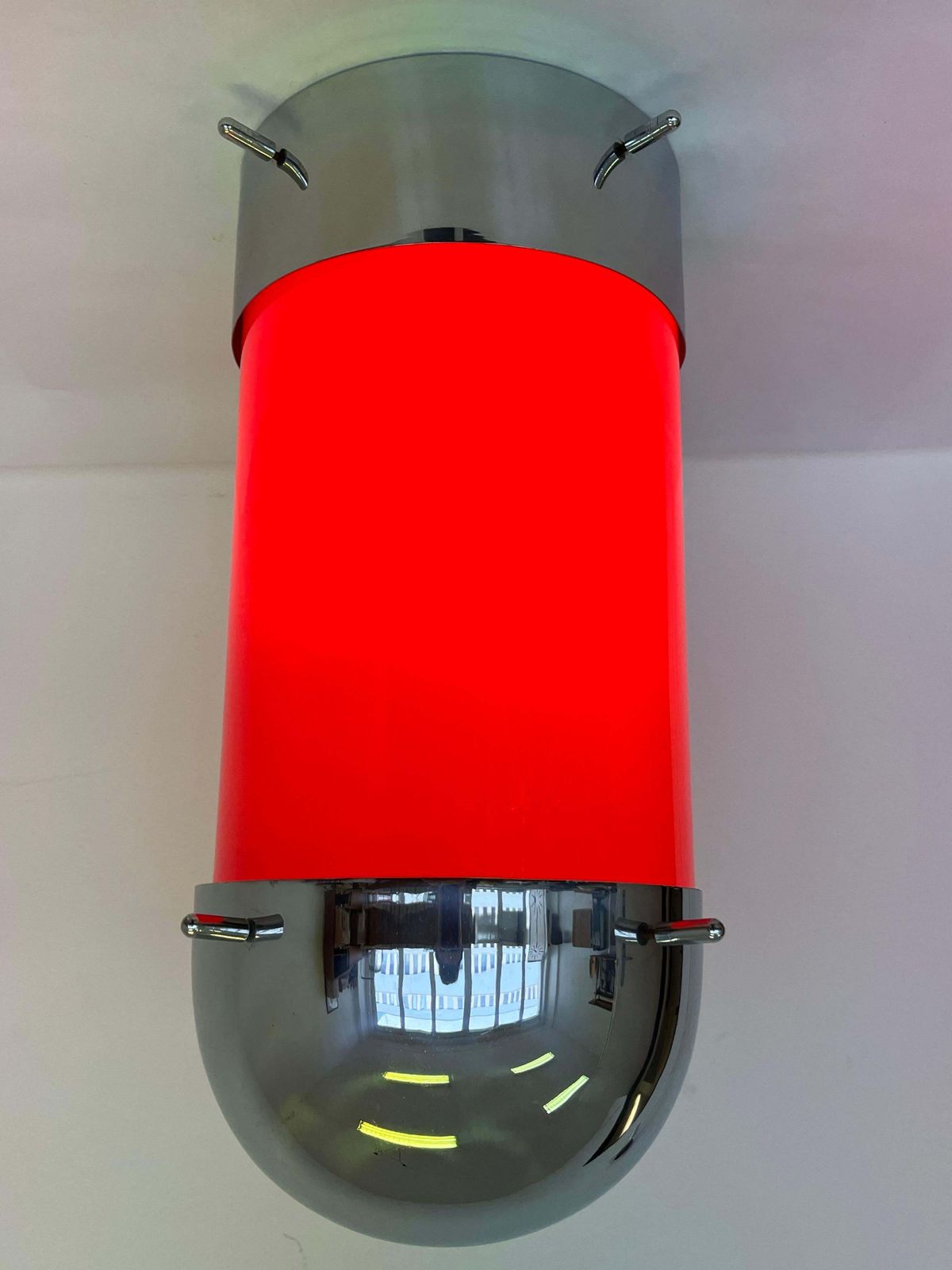 Xxl Midcentury Hotel Design Ceiling Lamp, Flushmount, 1970s   Czechoslovakia photo 1401.0