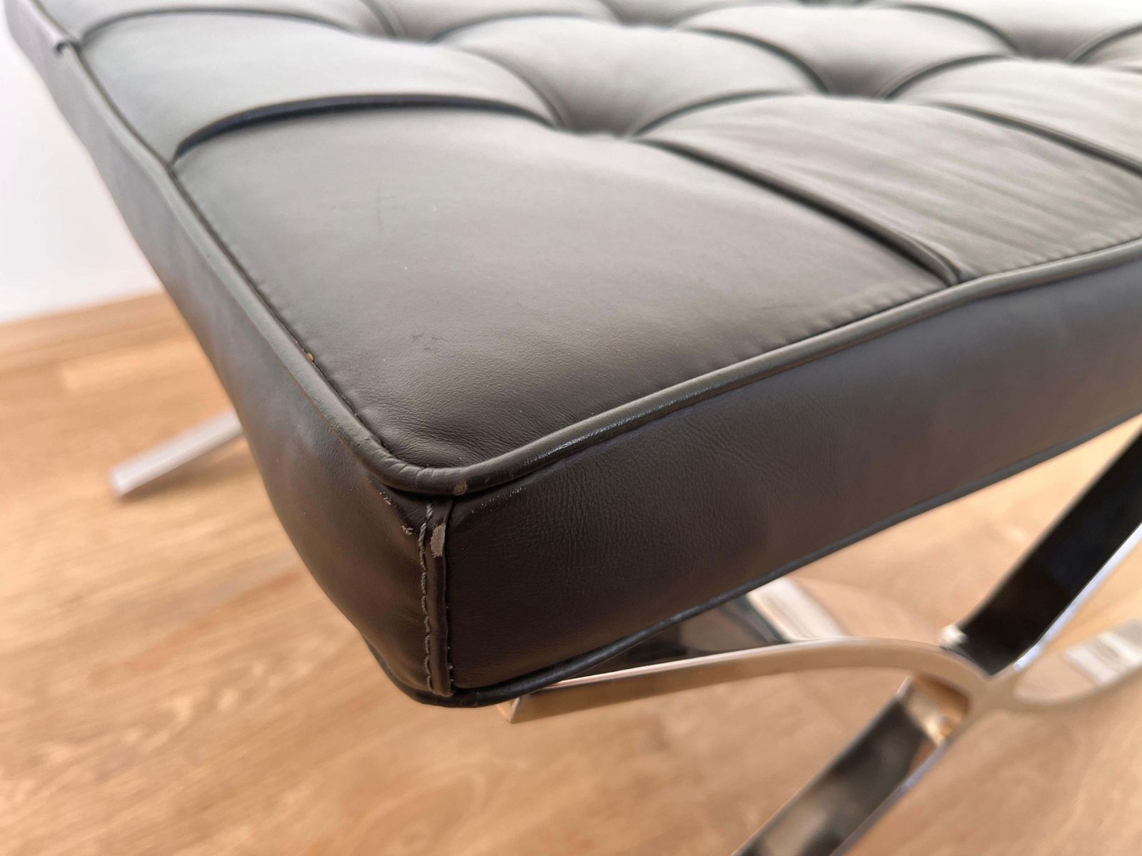 Barcelona Footstool / Taburet By Ludwig Mies Van Der Rohe, 2000s photo 600.0